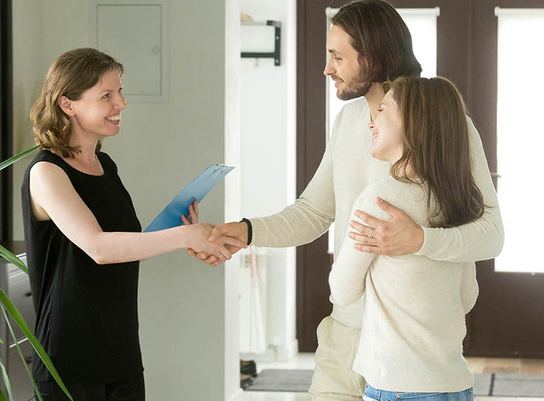in-home consultation with homeowners